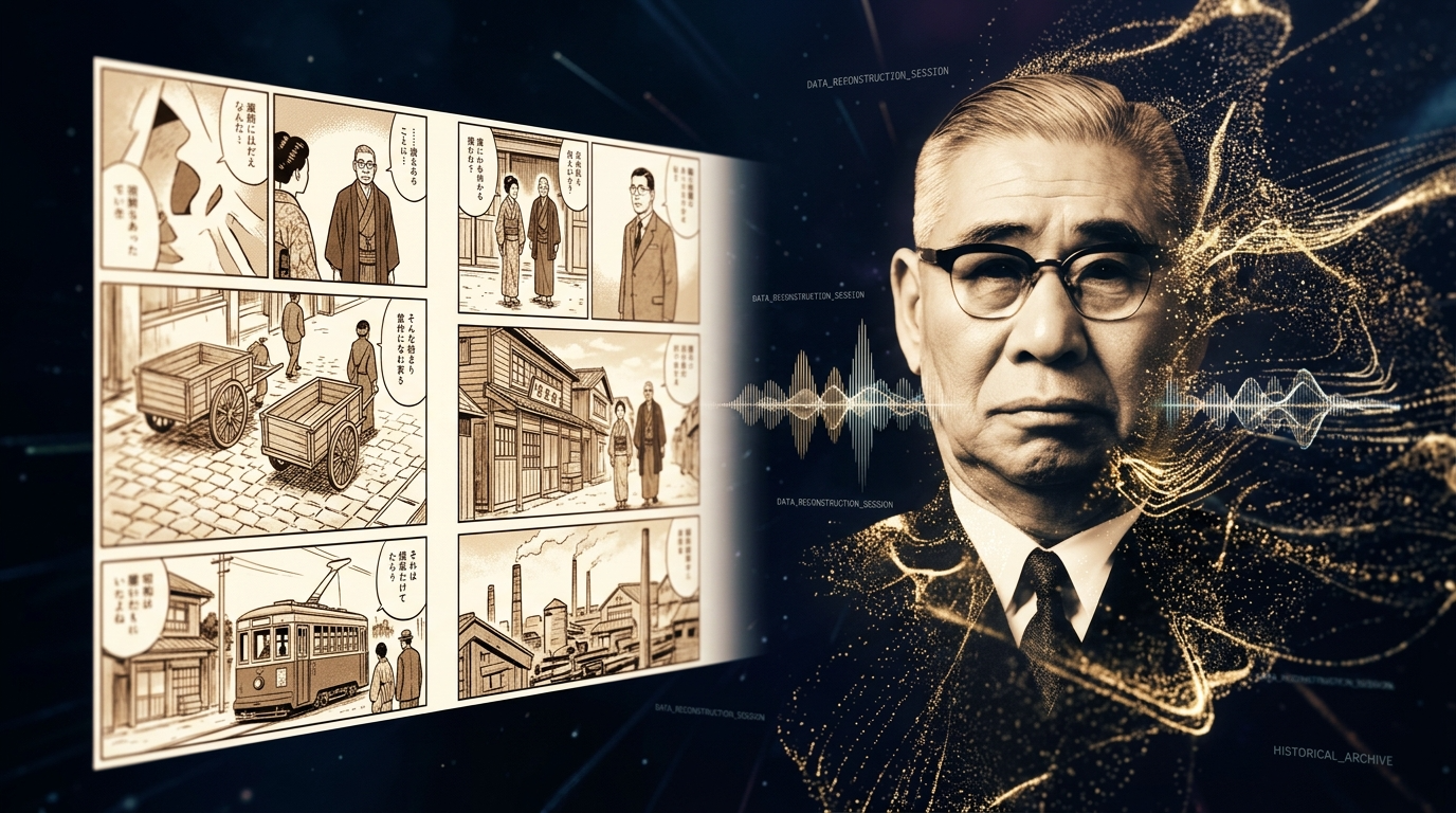 漫画制作ツールとAI生成された初代社長